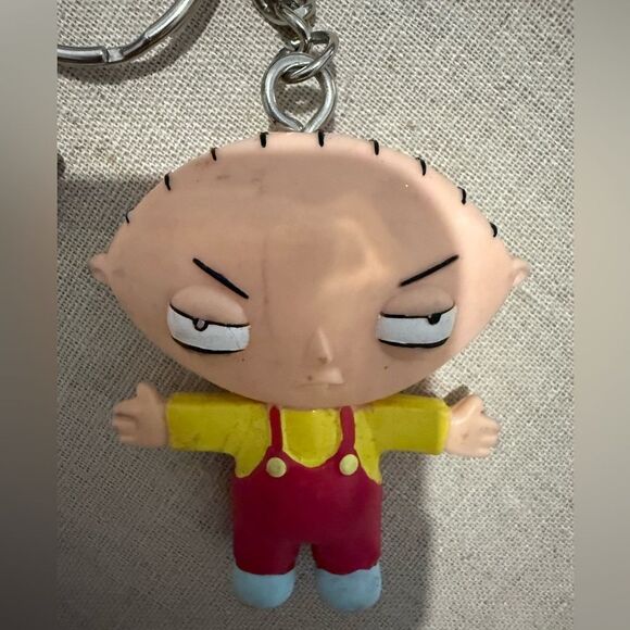 Stewie Griffin Family Guy 2004 Keychain by NJ Croce Co. Vintage Cartoon Figure - Picture 8 of 14